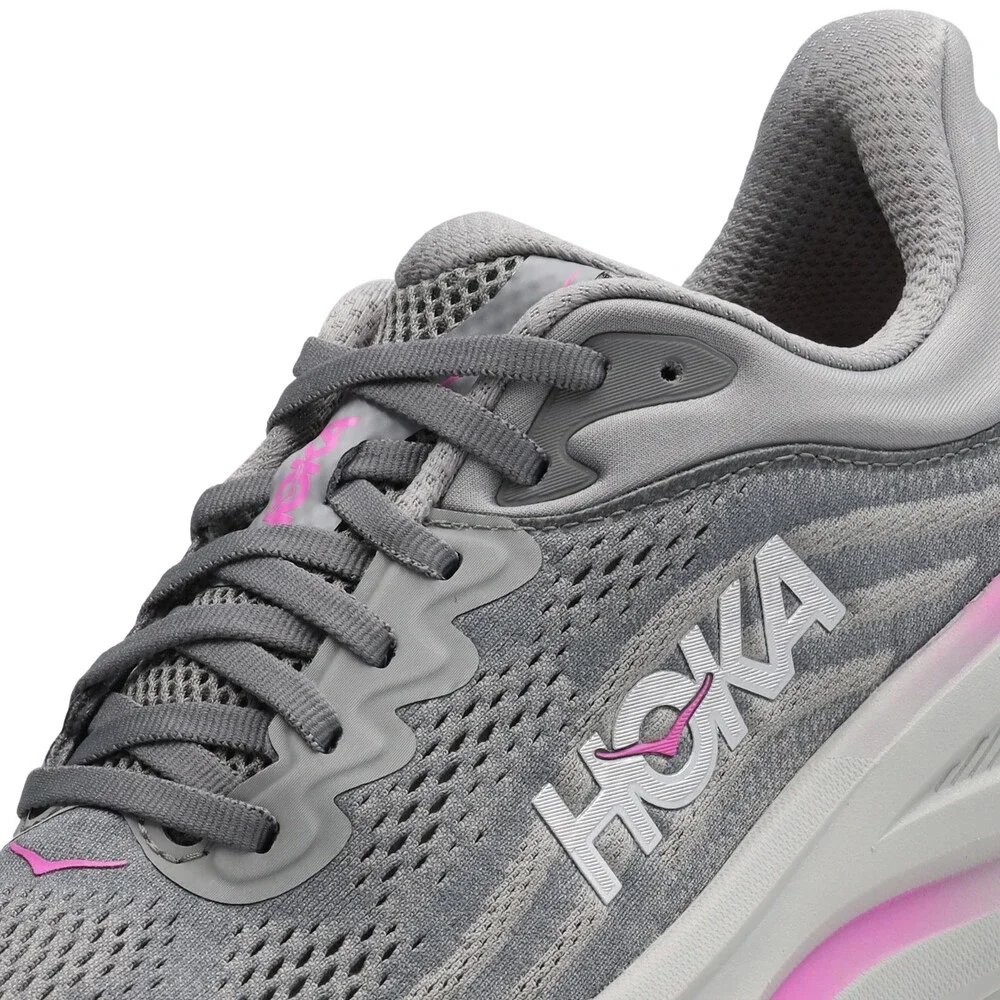 Hoka One One Bondi 9 1162012-GYST Sneaker Women 4.5 B Gray Running Shoes RHS8943